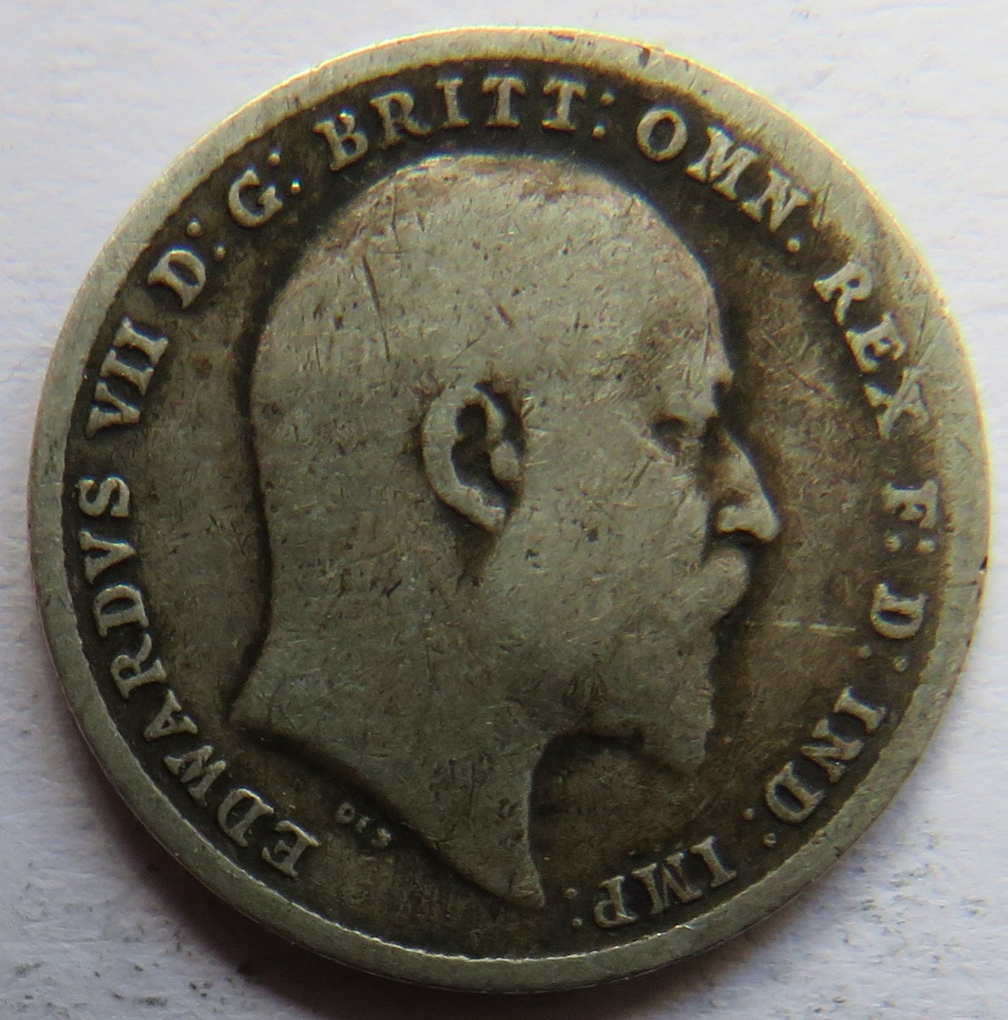 1902 King Edward VII Silver Threepence Coin - Great Britain