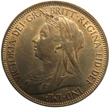 Load image into Gallery viewer, 1900 Queen Victoria Halfpenny Coin In High Grade - Great Britain
