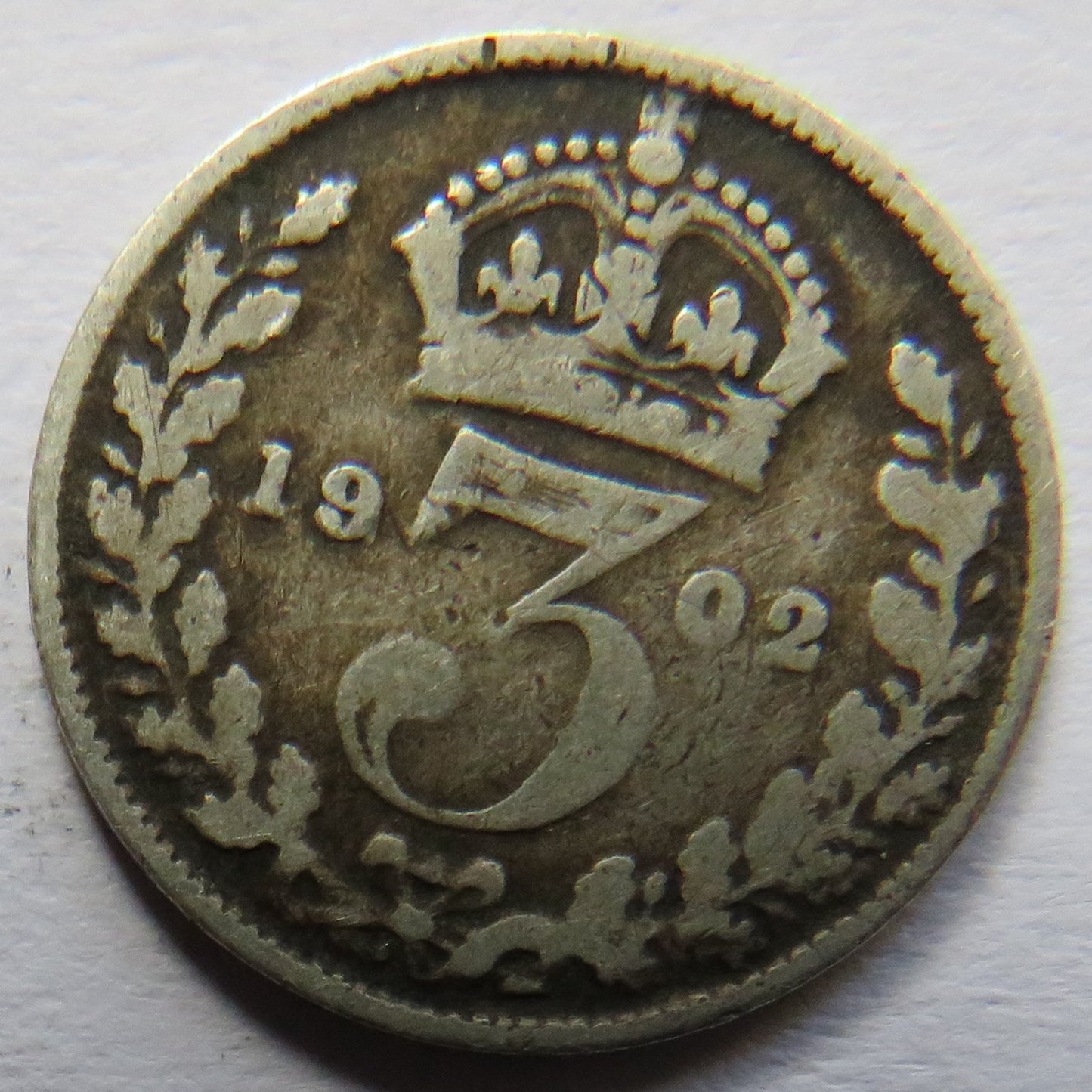1902 King Edward VII Silver Threepence Coin - Great Britain