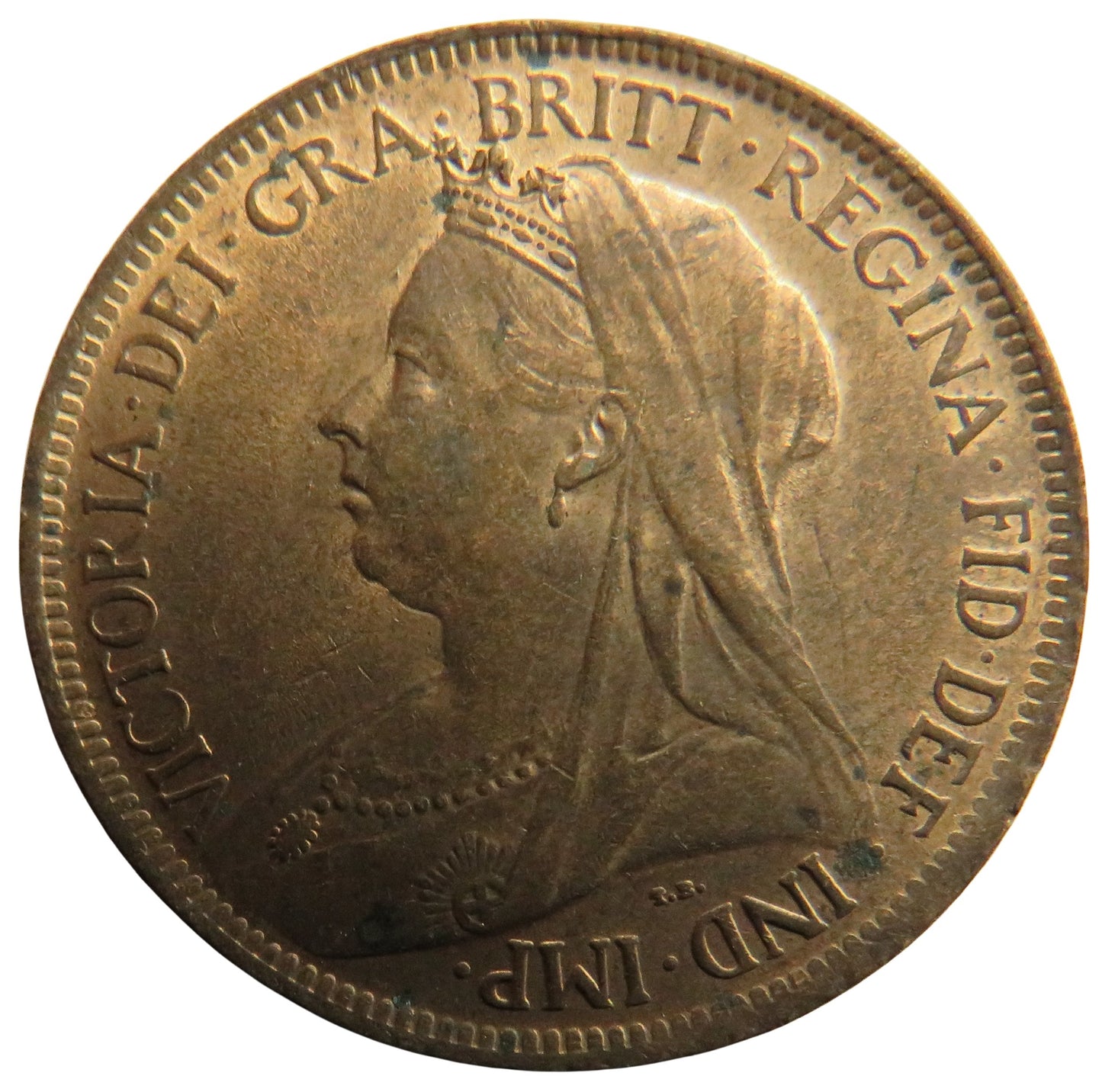 1900 Queen Victoria Halfpenny Coin In High Grade - Great Britain