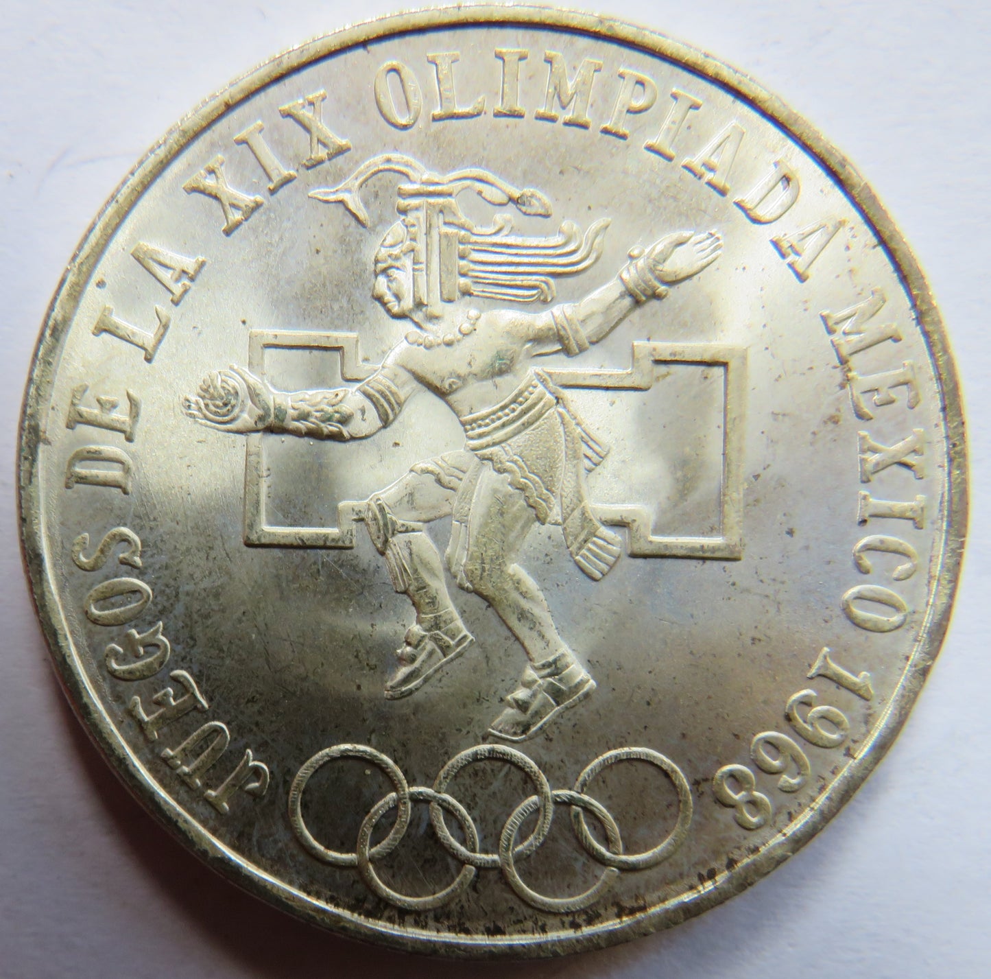 1968 Mexico Silver 25 Pesos Coin