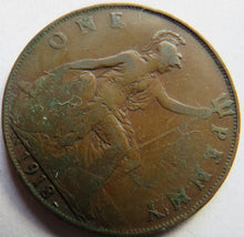 Load image into Gallery viewer, 1918-KN King George V One Penny Coin - Great Britain
