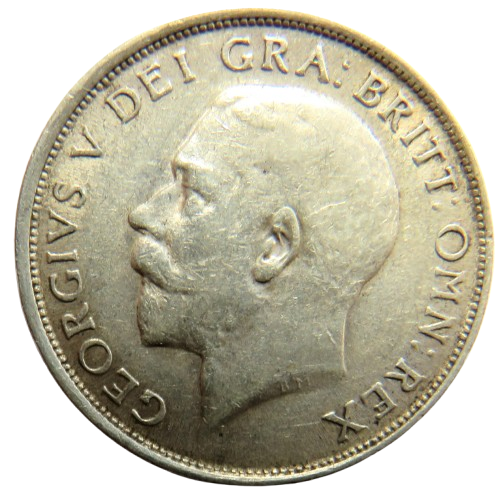 1918 King George V Silver Shilling Coin - Great Britain