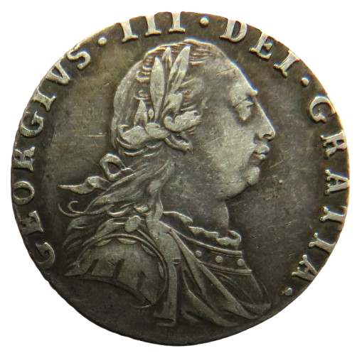 1787 King George III Silver Sixpence Coin With Hearts - Great Britain