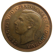 Load image into Gallery viewer, 1944 King George VI Halfpenny Coin In High Grade - Great Britain
