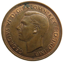 Load image into Gallery viewer, 1944 King George VI Halfpenny Coin In High Grade - Great Britain
