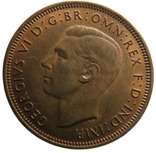 Load image into Gallery viewer, 1946 King George VI Halfpenny Coin In High Grade - Great Britain
