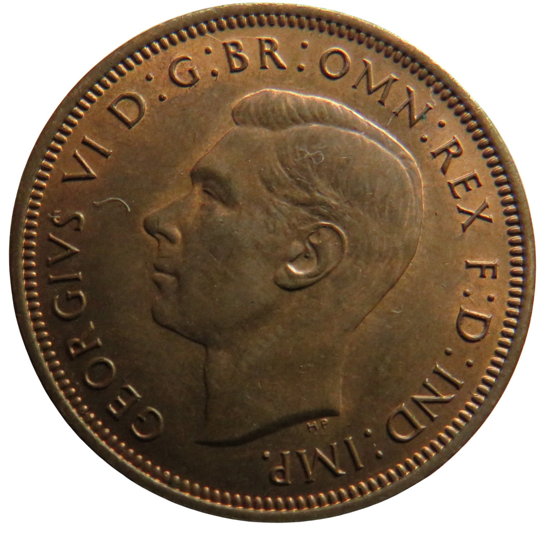 1946 King George VI Halfpenny Coin In High Grade - Great Britain