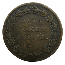 Load image into Gallery viewer, 1815 King George III 3 Shilling Bank Token Contemporary Forgery
