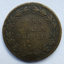 Load image into Gallery viewer, 1815 King George III 3 Shilling Bank Token Contemporary Forgery
