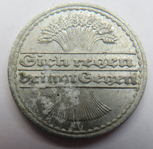 Load image into Gallery viewer, 1921-A Germany Weimar Republic 50 Pfennig Coin
