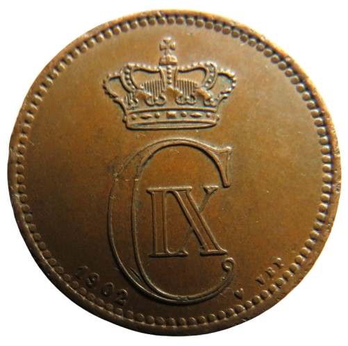 1902 Denmark 5 Ore / Øre Coin