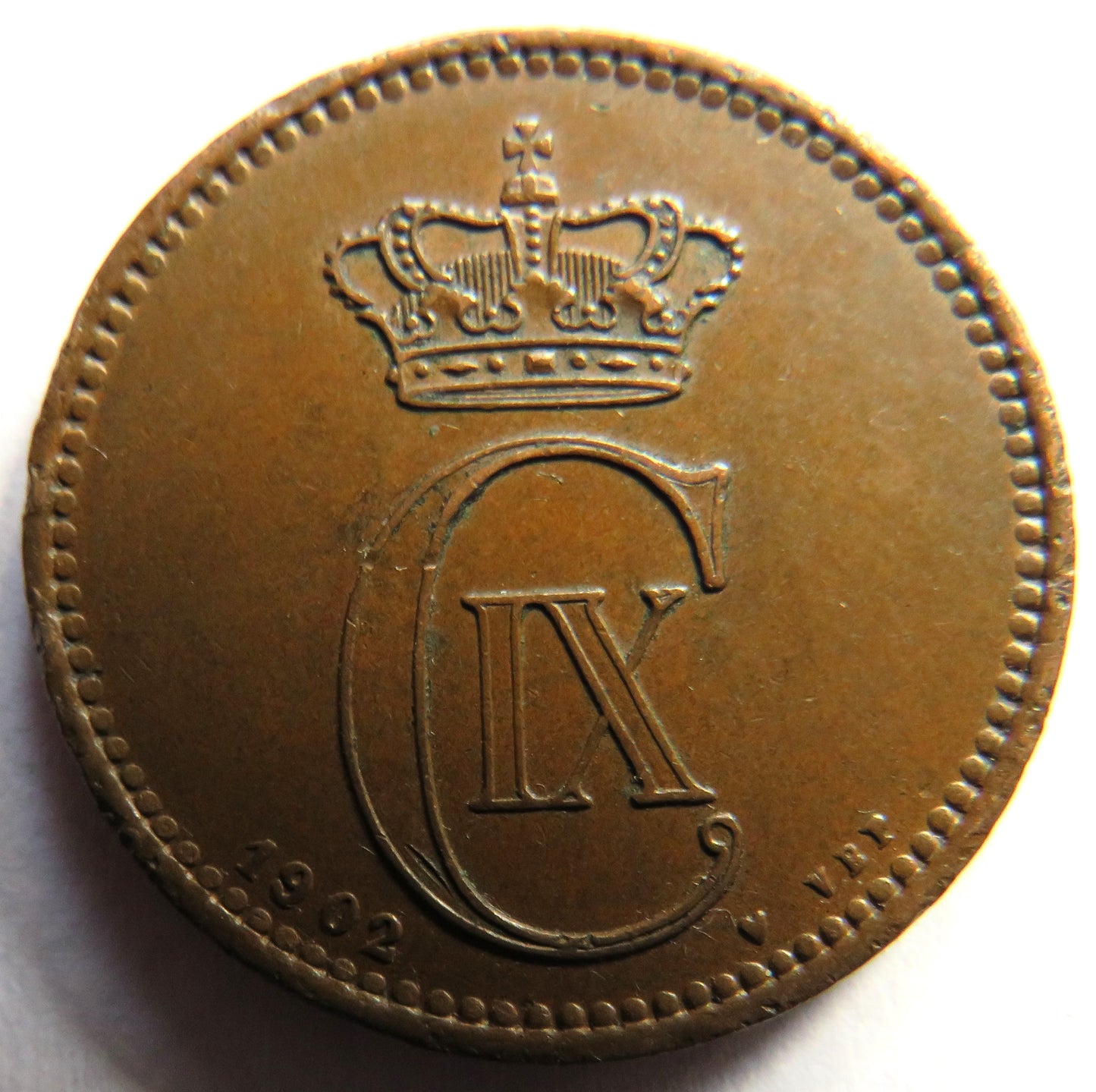 1902 Denmark 5 Ore / Øre Coin