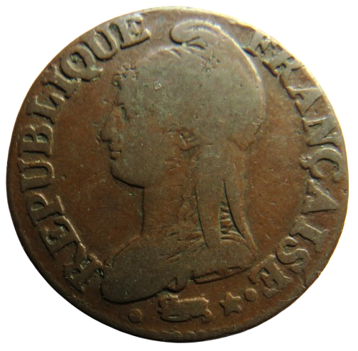1798-1799 Lan 7 France 5 Centimes Coin