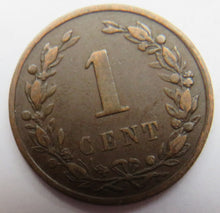 Load image into Gallery viewer, 1878 Netherlands One Cent Coin
