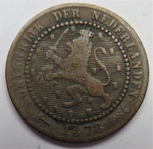 Load image into Gallery viewer, 1878 Netherlands One Cent Coin
