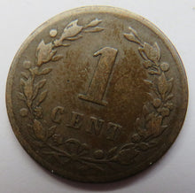 Load image into Gallery viewer, 1878 Netherlands One Cent Coin
