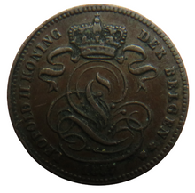 Load image into Gallery viewer, 1887 Belgium One Centime Coin
