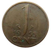 Load image into Gallery viewer, 1955 Netherlands One Cent Coin
