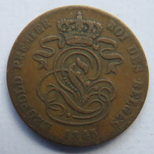 Load image into Gallery viewer, 1845 Belgium 2 Centimes Coin
