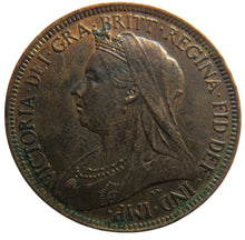 Load image into Gallery viewer, 1896 Queen Victoria Halfpenny Coin Better Grade - Great Britain
