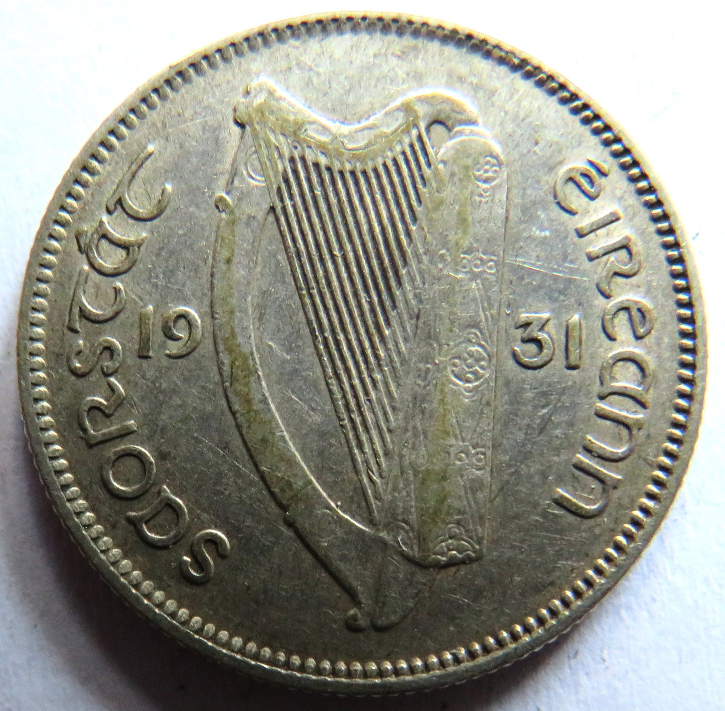 1931 Ireland Silver One Shilling Coin