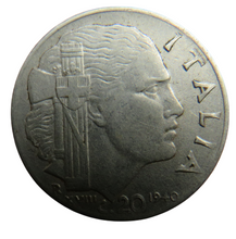 Load image into Gallery viewer, 1940 Italy 20 Centesimi Coin
