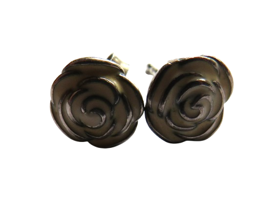 Pair of Ladies Sterling Silver Floral Earrings By Pandora