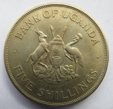 Load image into Gallery viewer, 1968 Bank of Uganda Five Shillings Coin Produce of Food
