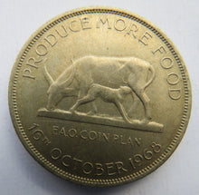 Load image into Gallery viewer, 1968 Bank of Uganda Five Shillings Coin Produce of Food
