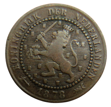 Load image into Gallery viewer, 1878 Netherlands One Cent Coin
