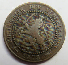 Load image into Gallery viewer, 1878 Netherlands One Cent Coin
