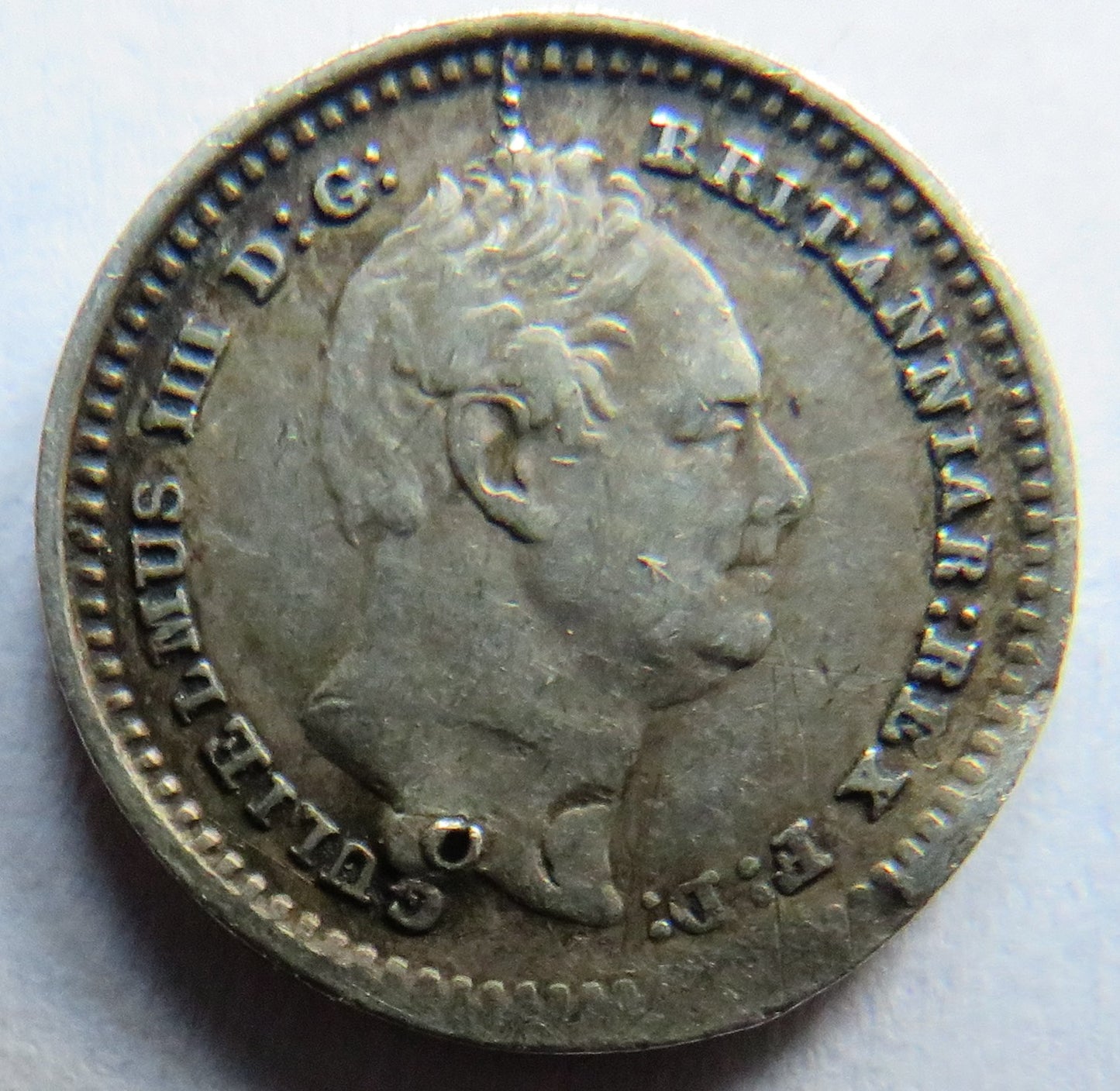 1834 King William IV Silver Threehalfpence Small Coin (For Colonial Use)
