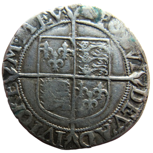 1558-1603 Elizabeth I England Hammered Silver Shilling Coin