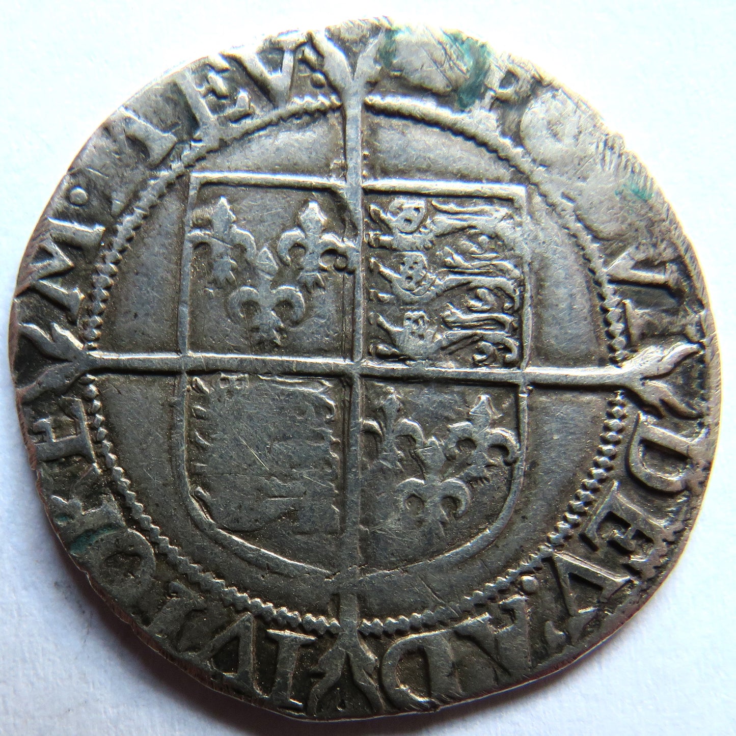 1558-1603 Elizabeth I England Hammered Silver Shilling Coin