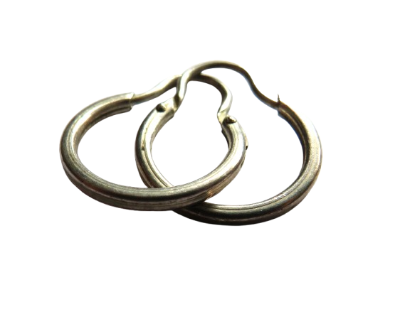 Pair of Ladies Sterling Silver Hoop Earrings