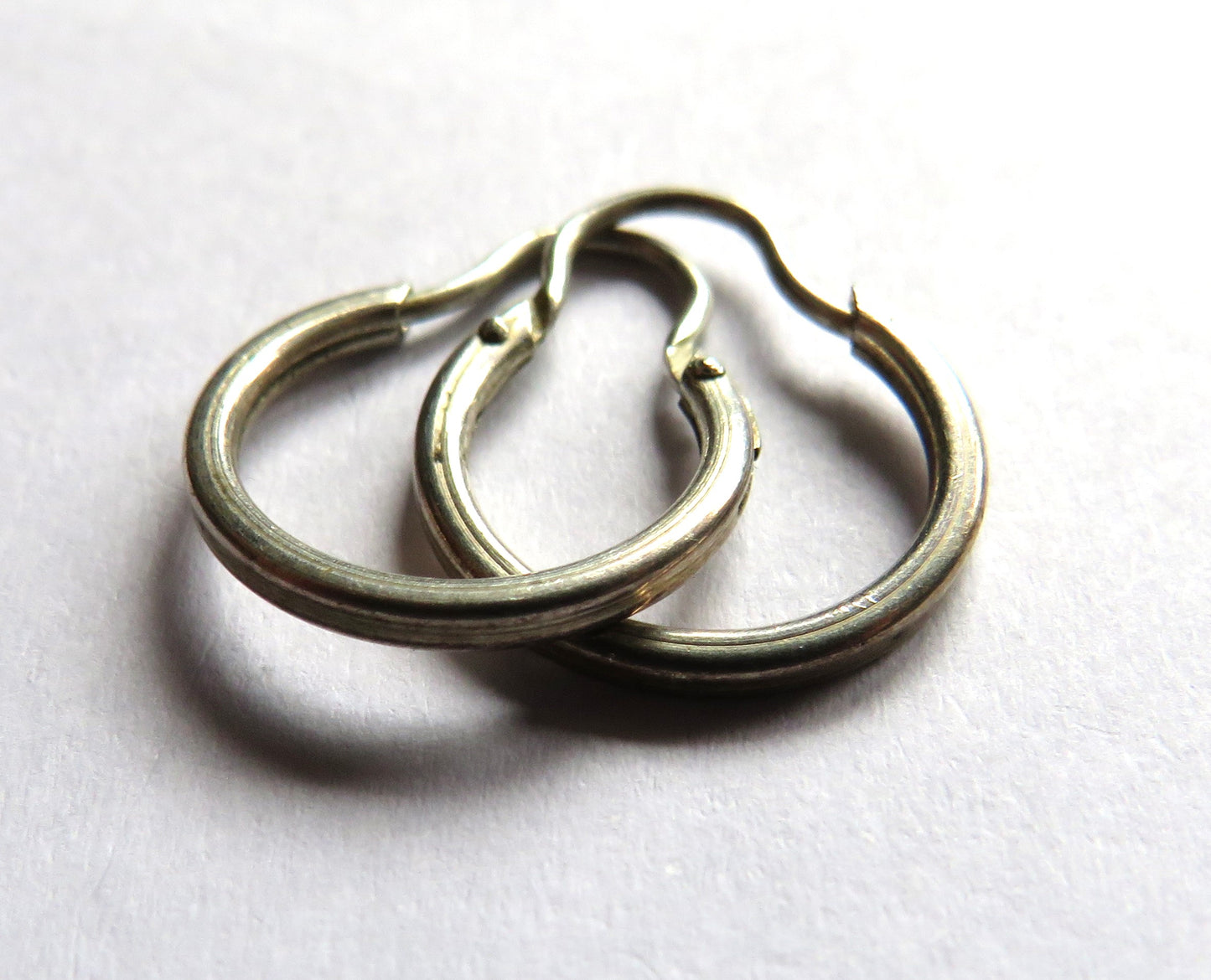 Pair of Ladies Sterling Silver Hoop Earrings