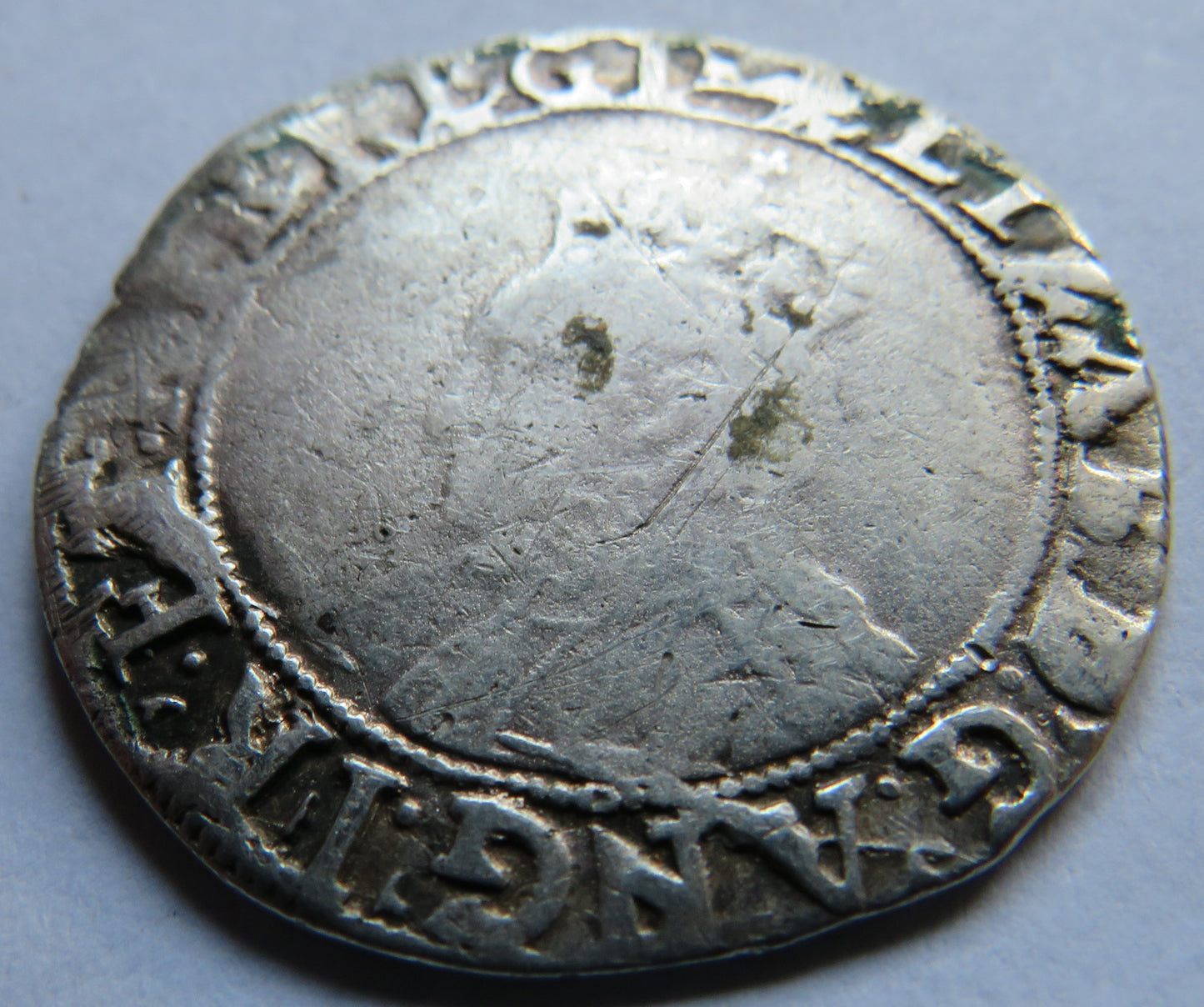 1558-1603 Elizabeth I England Hammered Silver Shilling Coin