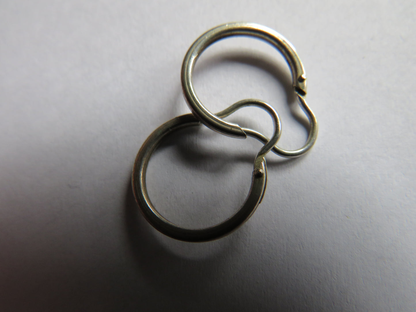 Pair of Ladies Sterling Silver Hoop Earrings