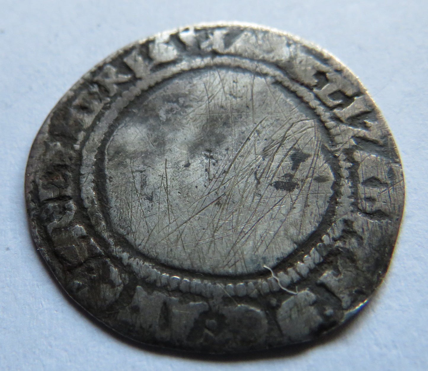 1570 Queen Elizabeth I English Silver Hammered Sixpence Coin