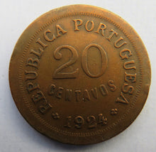 Load image into Gallery viewer, 1924 Portugal 20 Centavos Coin
