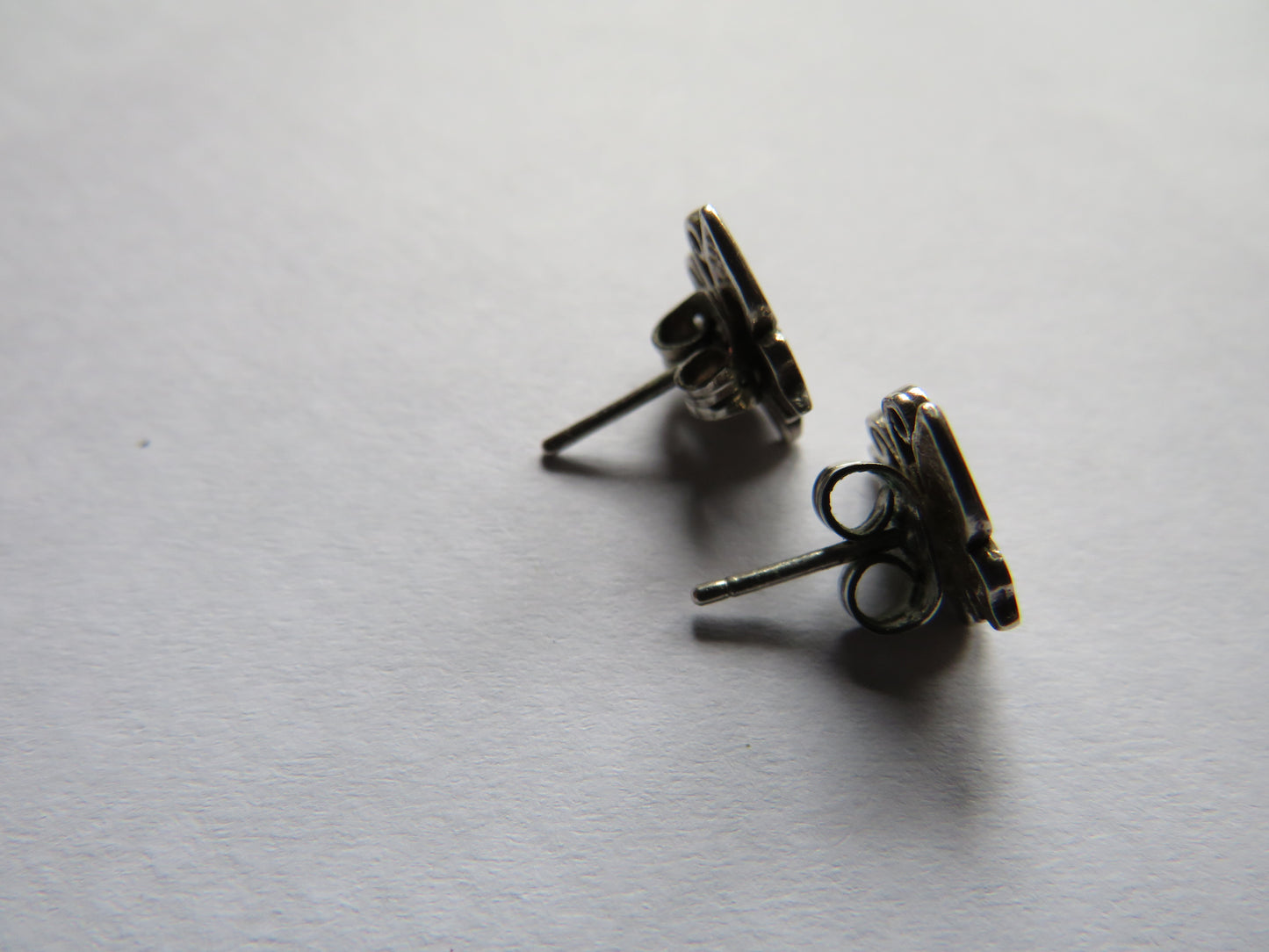 Pair of Ladies Sterling Silver Butterfly Earrings