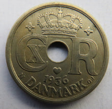 Load image into Gallery viewer, 1936 Denmark 25 Ore Coin
