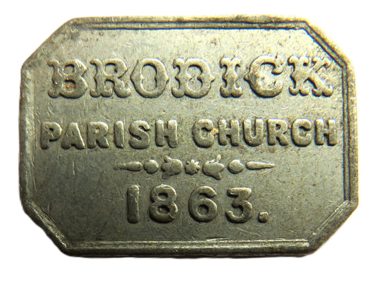1863 Brodick Parish Church Scottish Communion Token