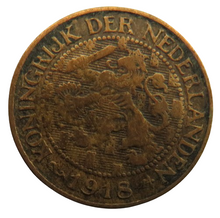 Load image into Gallery viewer, 1918 Netherlands One Cent Coin
