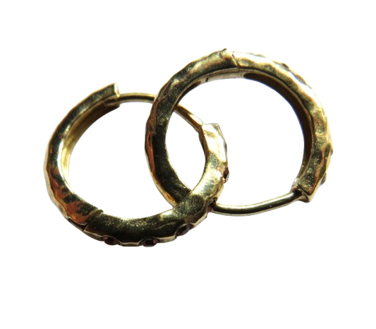 Pair of Ladies Gold Plated Sterling Silver Earrings