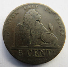 Load image into Gallery viewer, 1837 Belgium 5 Centimes Coin
