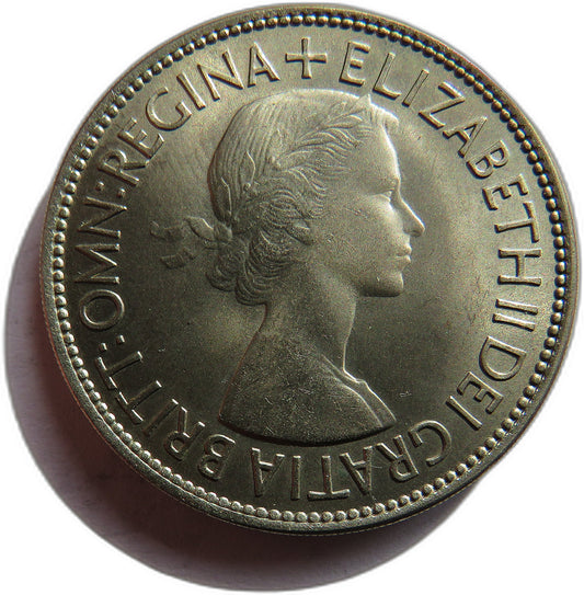 1953 Queen Elizabeth II Halfcrown Coin In High Grade - Great Britain