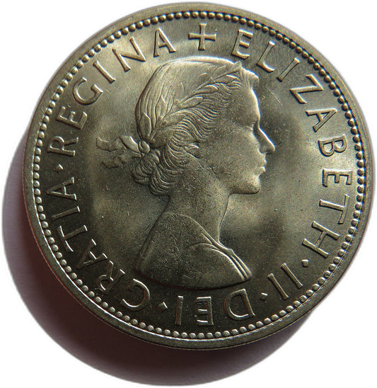 1957 Queen Elizabeth II Halfcrown Coin In High Grade - Great Britain
