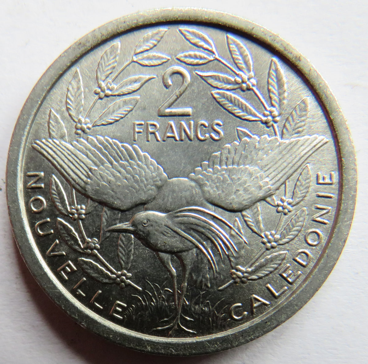 1971 New Caledonia 2 Francs Coin Unc